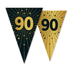 Vlaggenlijn 90 jaar Zwart Goud