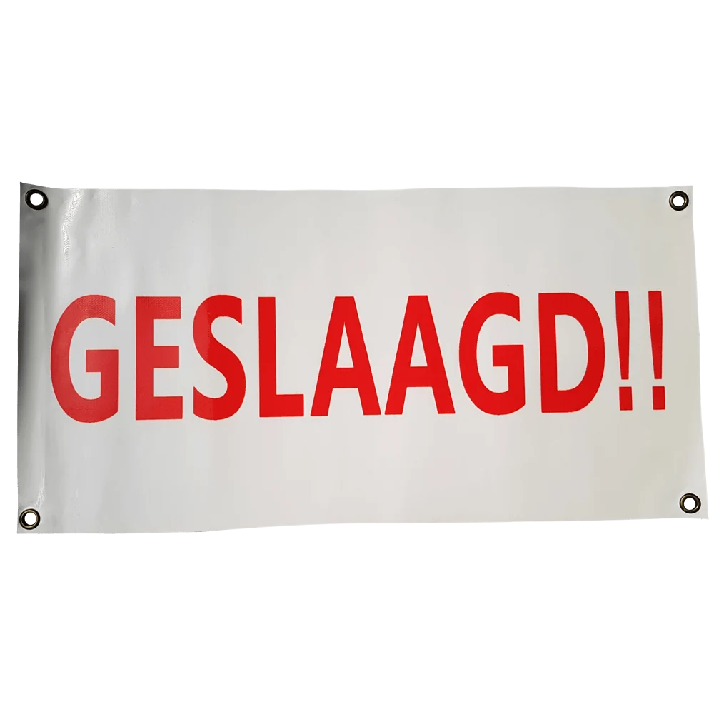 Banner Geslaagd