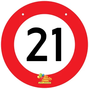 Banner 21 jaar