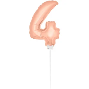 Mini Folieballon 4 rosé goud