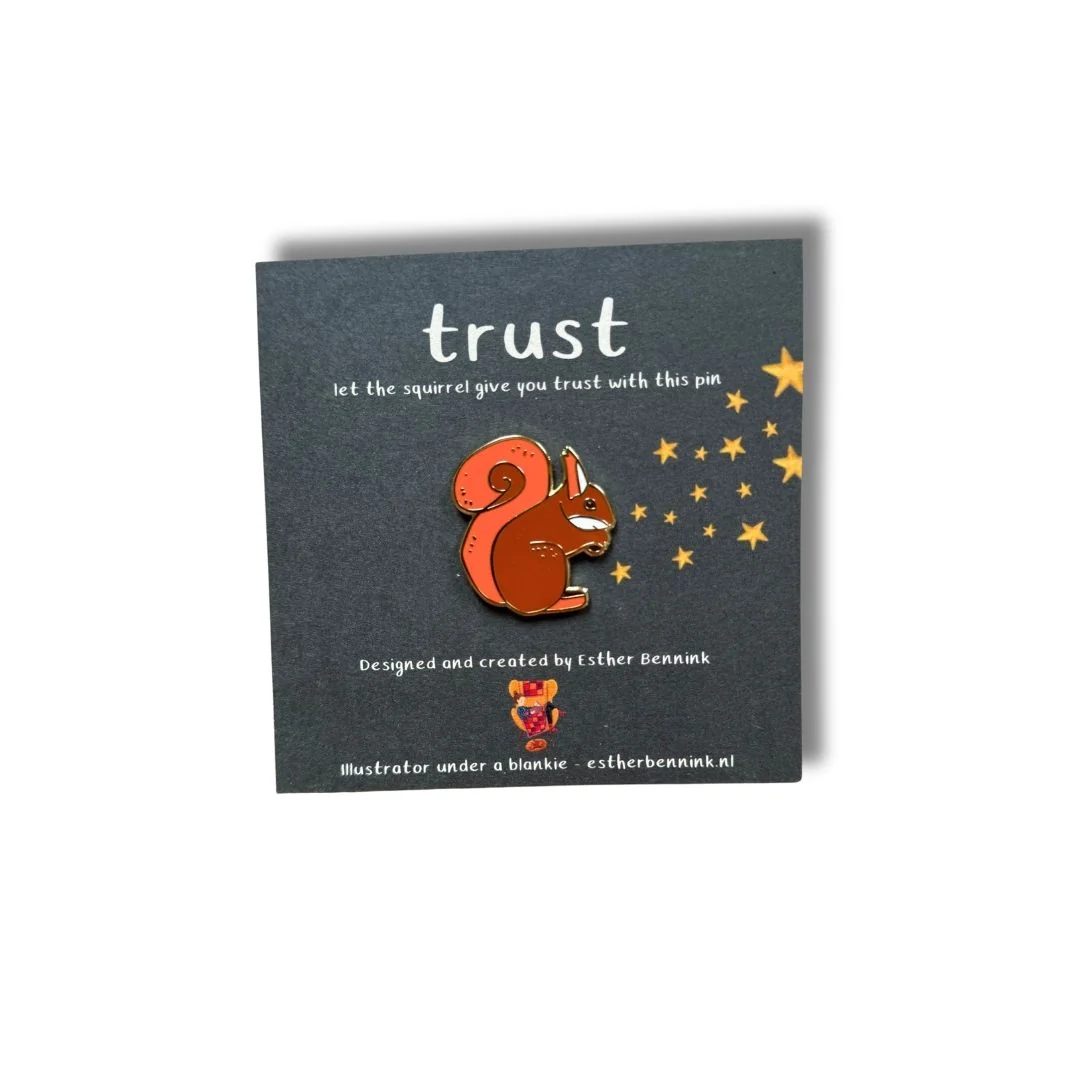 Squirrel pin - trust - Afbeelding 2