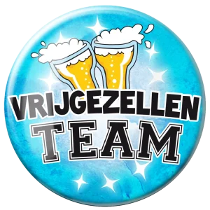 Button XL Vrijgezellenteam Man