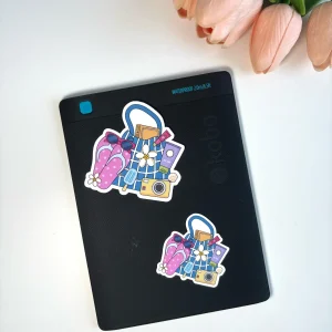 Beach Reading Essentials Die Cut Sticker | Summer Bookish Sticker