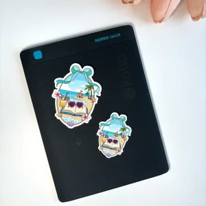 Beach Reading Escape Die Cut Sticker | Summer Book Lover Sticker