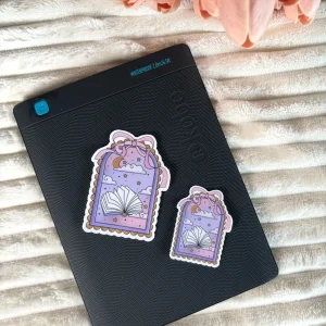 Late Night Reader Die Cut Sticker