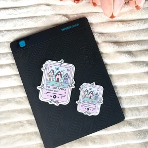 Small Town Romance Audiobook Girlie Die Cut Sticker