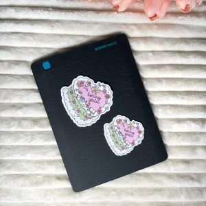 Spring Girlie Cake Die Cut Sticker